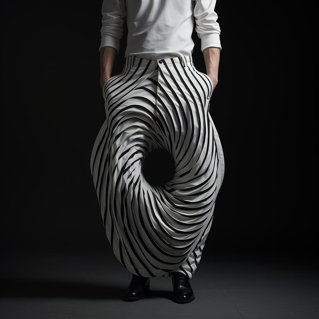 1つのパンツに3つのシルエット