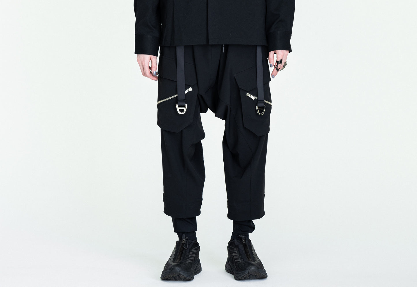 HD Drop crotch cargo trousers