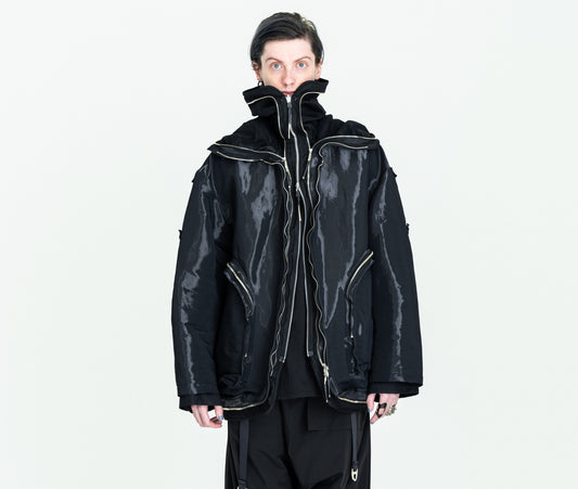 Soft Metal × Ventile 嘎巴丁漏斗领夹克