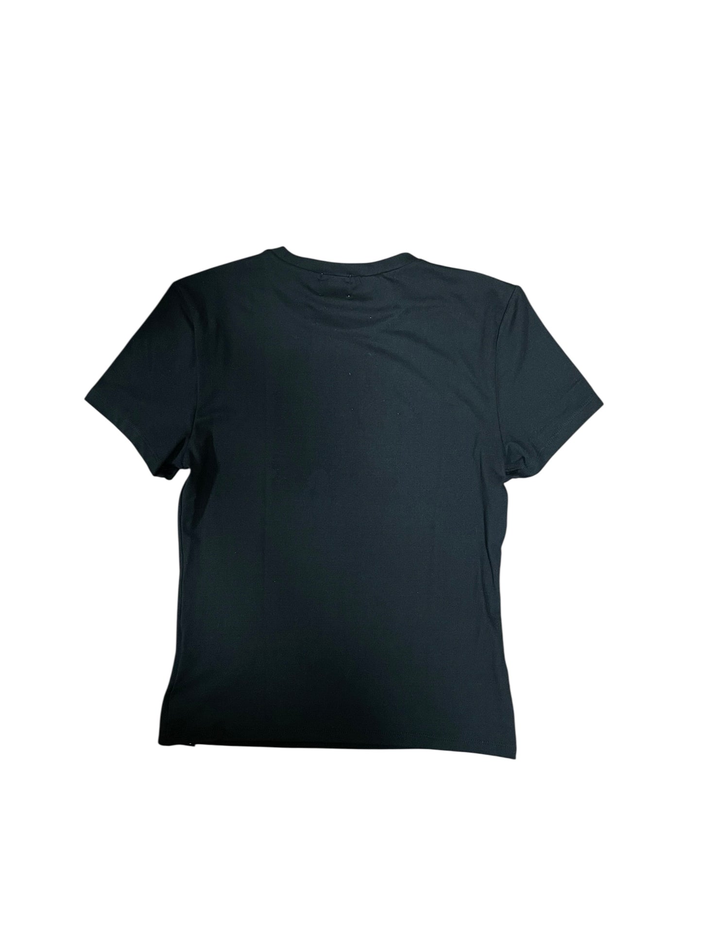 WM Black Tight Circle Logo Tee