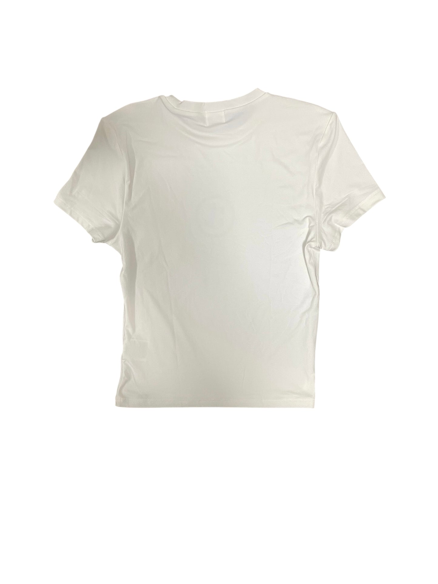 WM White Tight Circle Logo Tee
