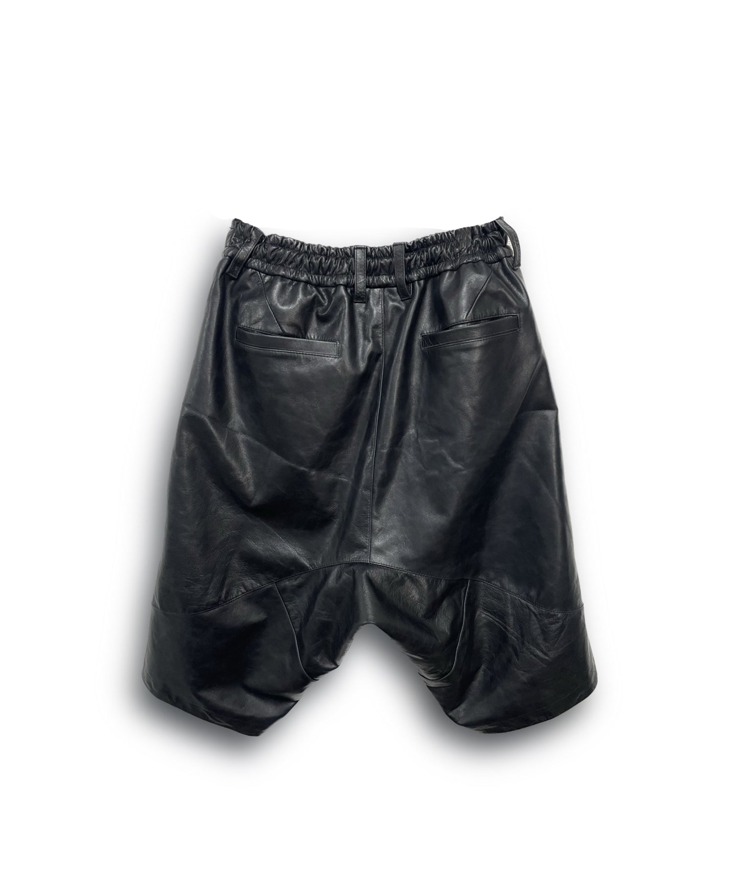 【受注後製作期間約2ヶ月】Horse leather drop crotch shorts